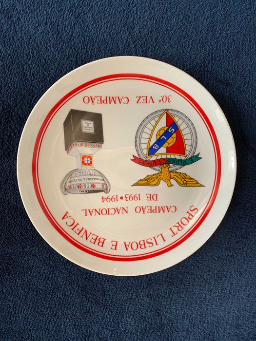 SL Benfica Coleção:  Almofada, Prato, Trofeu