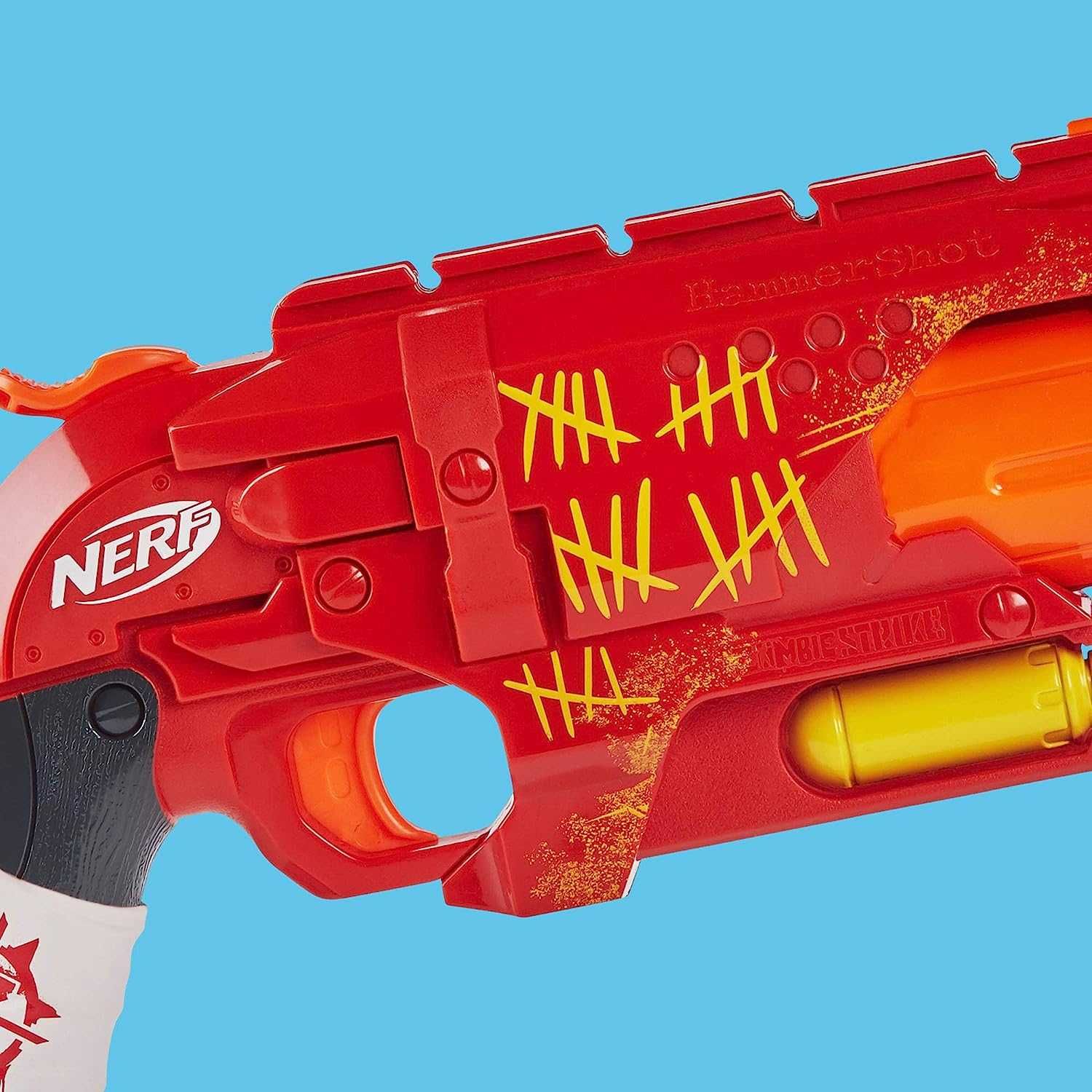 Бластер Nerf Zombie Strike Hammershot. Нерф Хаммершот, червоний