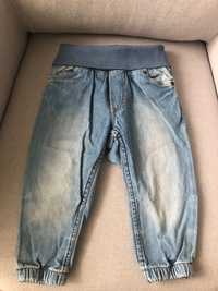 Spodnie joggery jeansowe H&M r 86