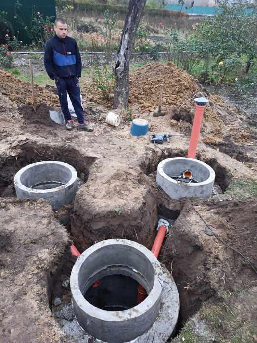 Колодцы и канализации Септик викопать каналізацію