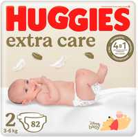 Подгузники Huggies Extra Care Mega 2 (3-6 кг) 82 шт