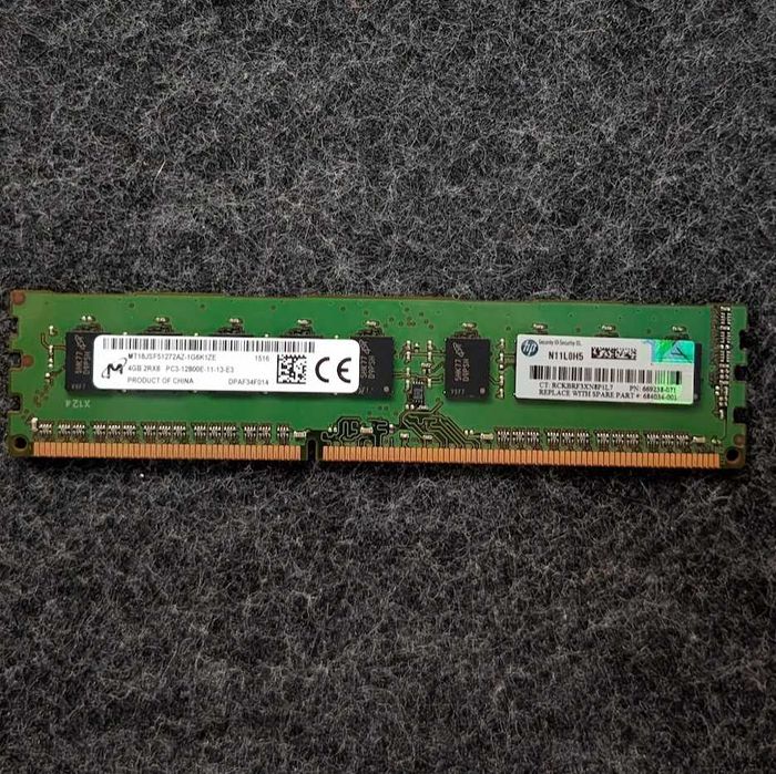 Pamięć RAM 4GB DDR3 1600MHz ECC UDIMM (Serwerowa) HP / Micron