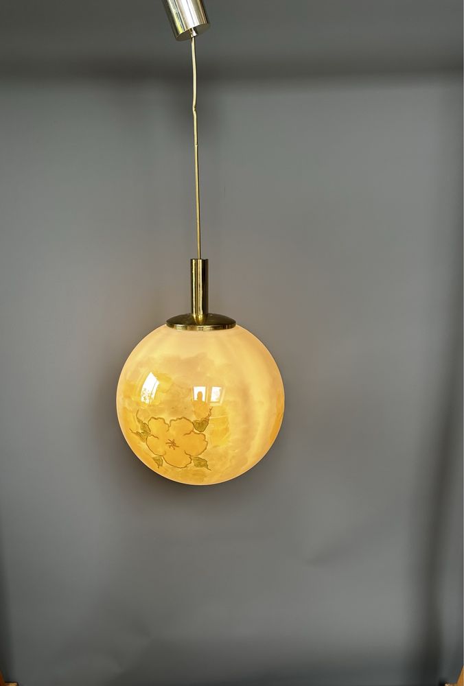 Guro Leuchten lampa kula Vintage szklo murano