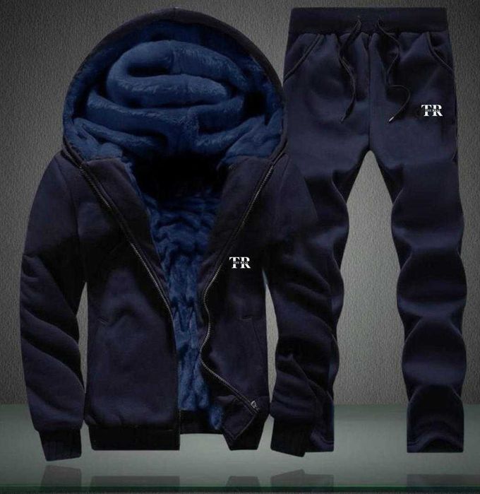 Спортивний костюм чоловічий на хутрі з кофтою на замку та штанами 1951