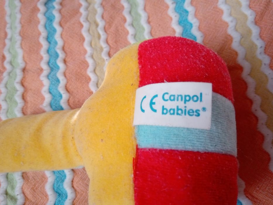 Мягкая погремушка Canpol babies Молоточек развивающая игрушка молоток