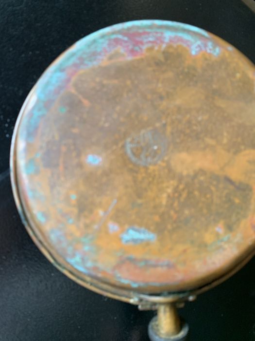 Frigideira em cobre torrar cafe