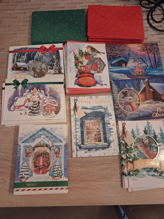 Kartki Świąteczne z kopertami