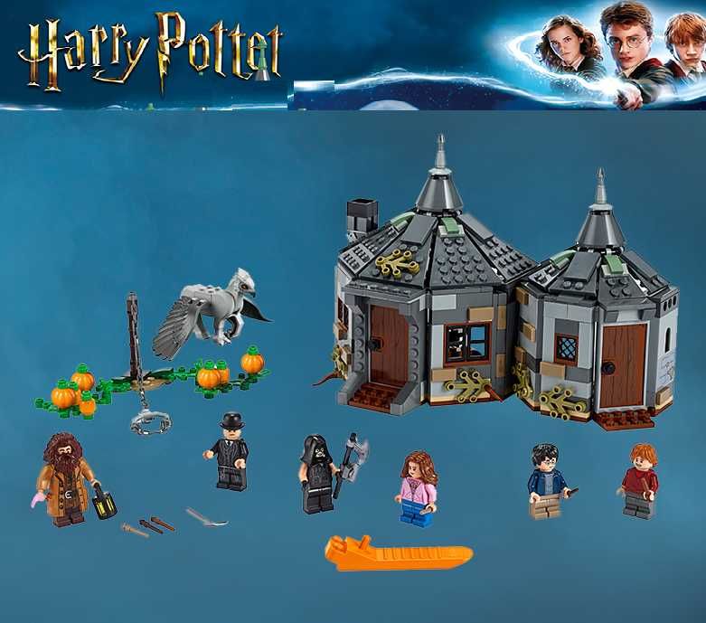 Set / Kit Harry Potter - A Cabana de Hagrid (compatível com lego)