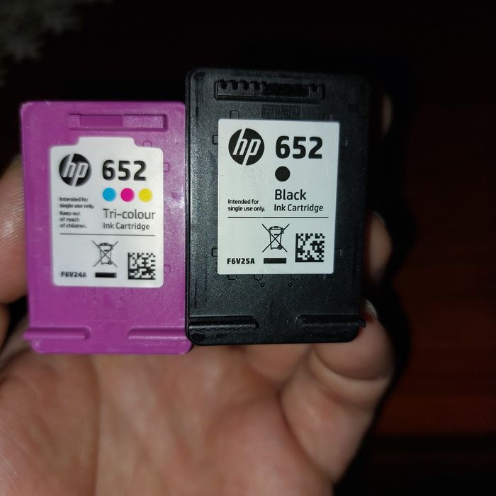 Puste oryginalne cartridge hp 652