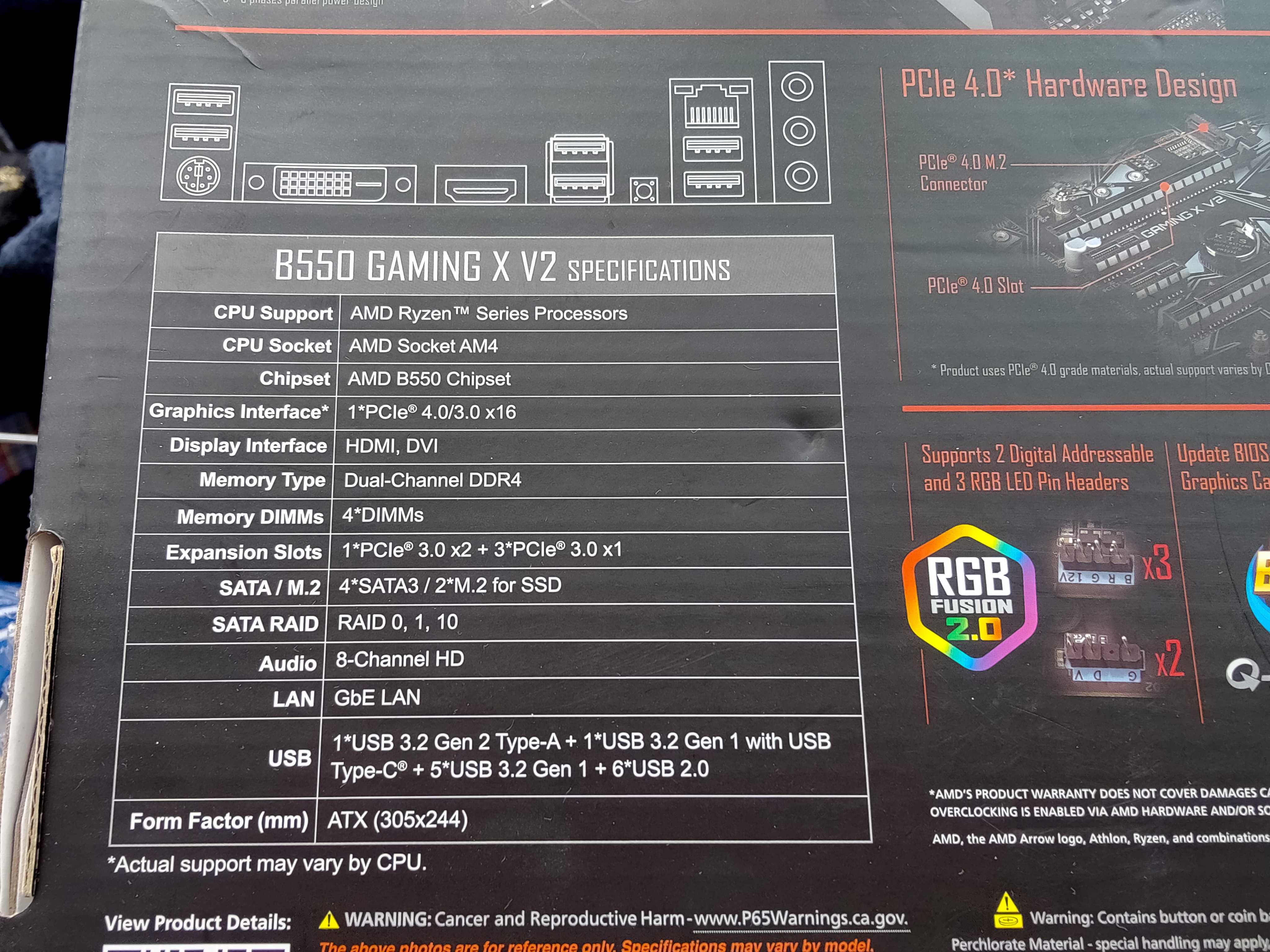 Материнська плата Gigabyte B550 Gaming X V2 Soct AM4