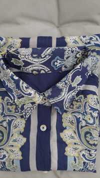 Ultralekka bluzka elegant szlachetny jedwab/mulberry silk paisley S/36