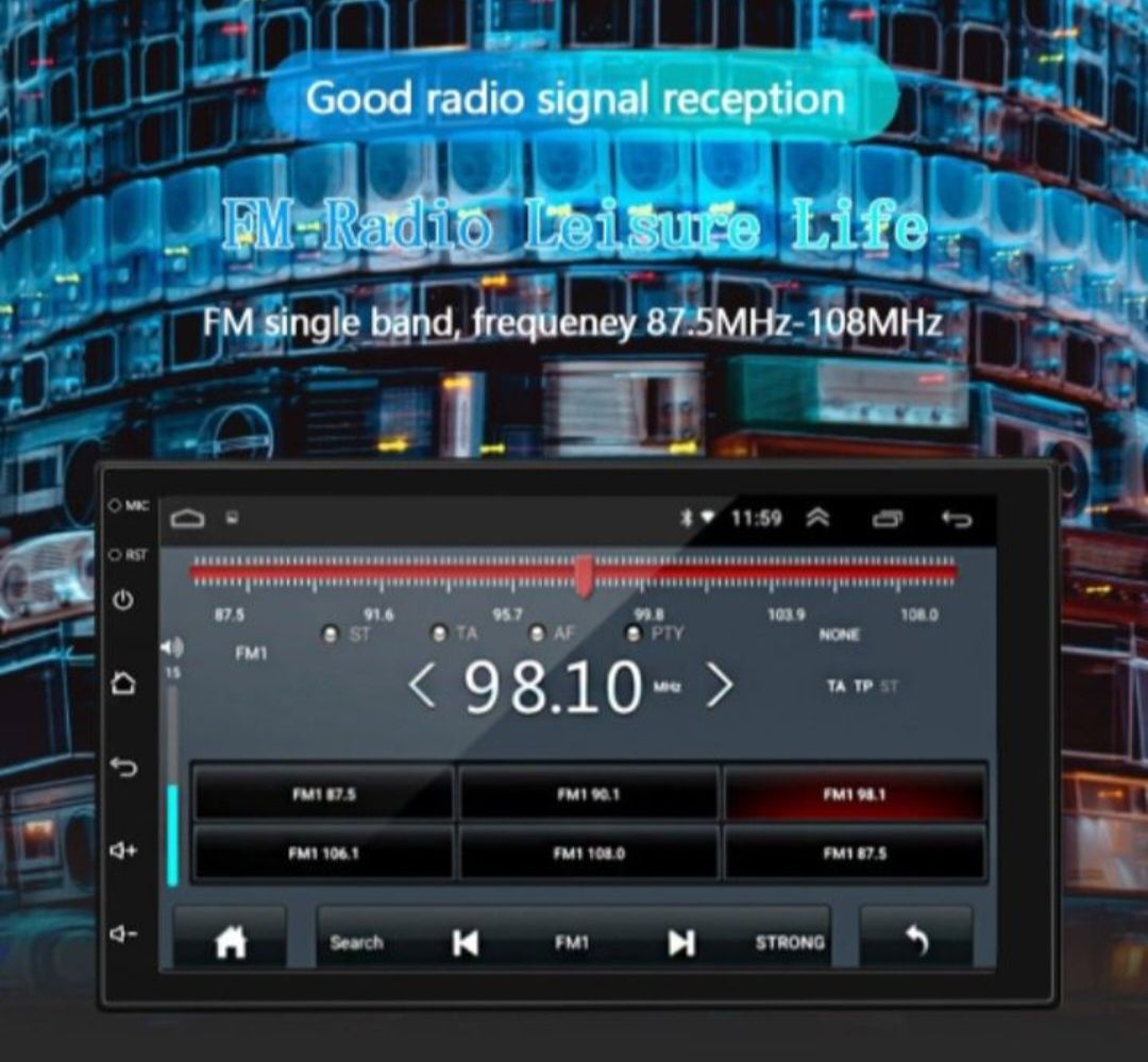 Rádio 2 din Android 10 (NOVOS)