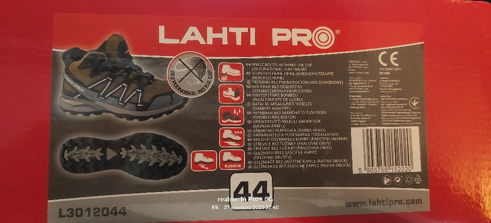 Trzewiki robocze Lahti Pro roz.44