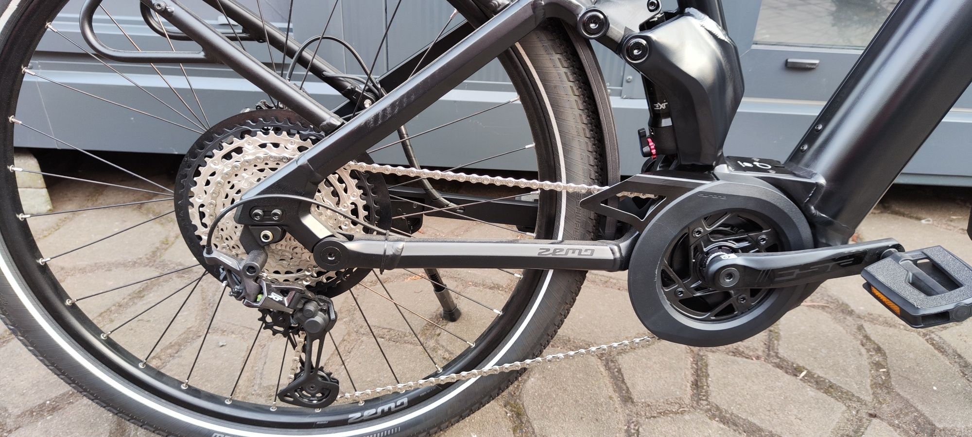Zemo damka MTB full Bosch cx 750 wh światła stopu rabat z 28.000