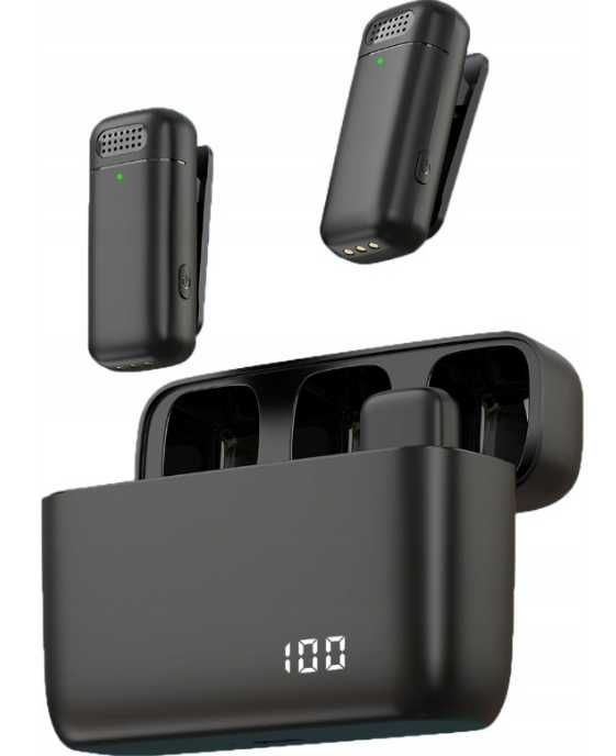 Zestaw 2 mikrofonów K13 nagrywanie HD Plug&Play automatyczne ttst1533