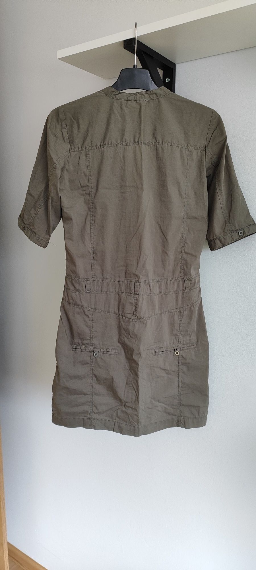 Sukienka koszulowa S 36 khaki lindex
