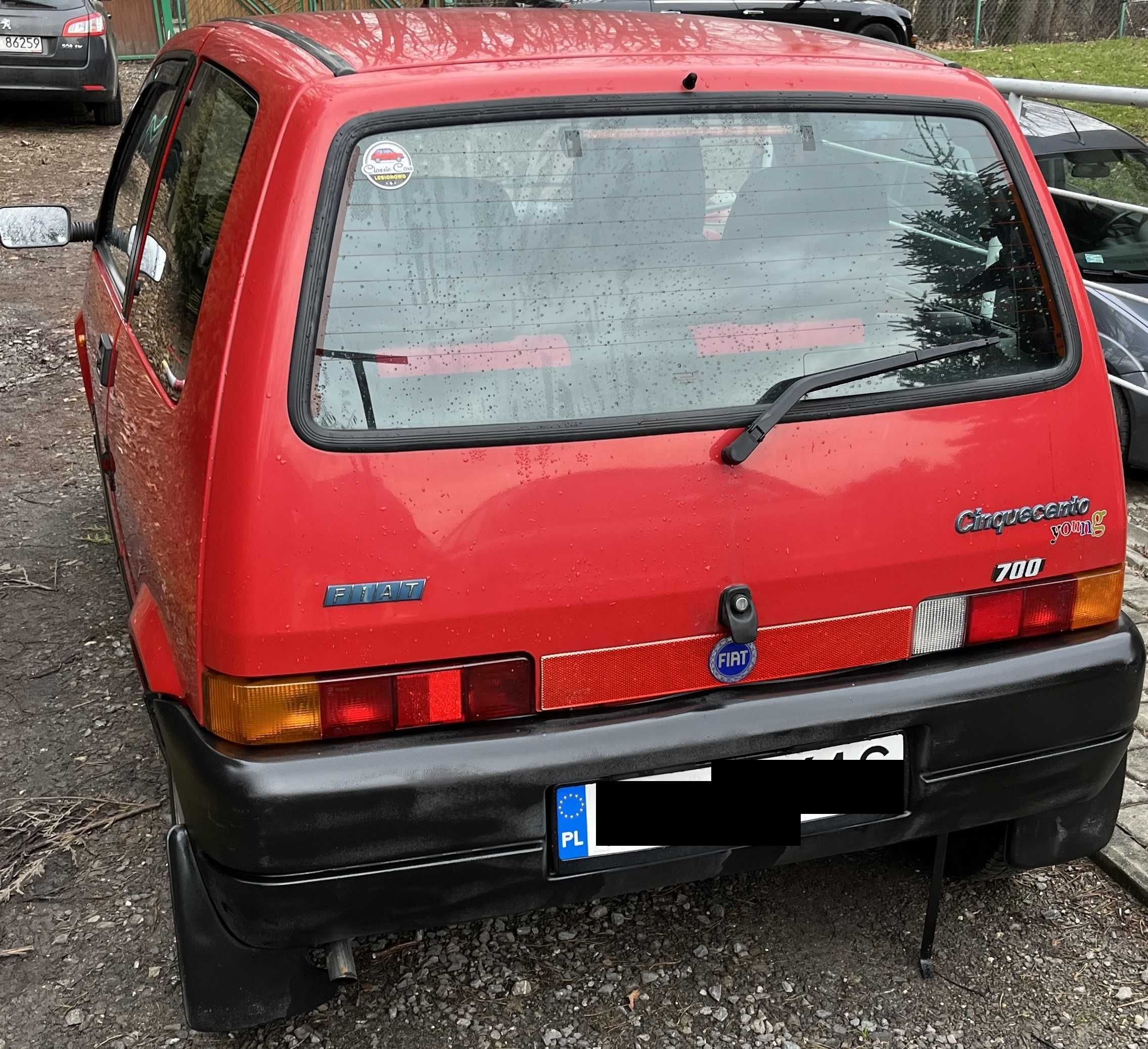 Fiat Cinquecento 1997r. do jazdy lub do kolekcji. stan techniczny bdb