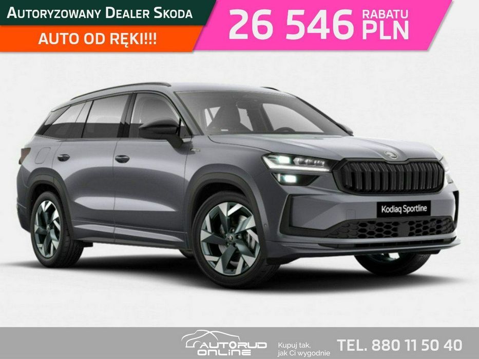 Skoda Kodiaq Sportline 1.5TSI 150KM automat DSG 7 miejsc Assisted Drive Plus HAK