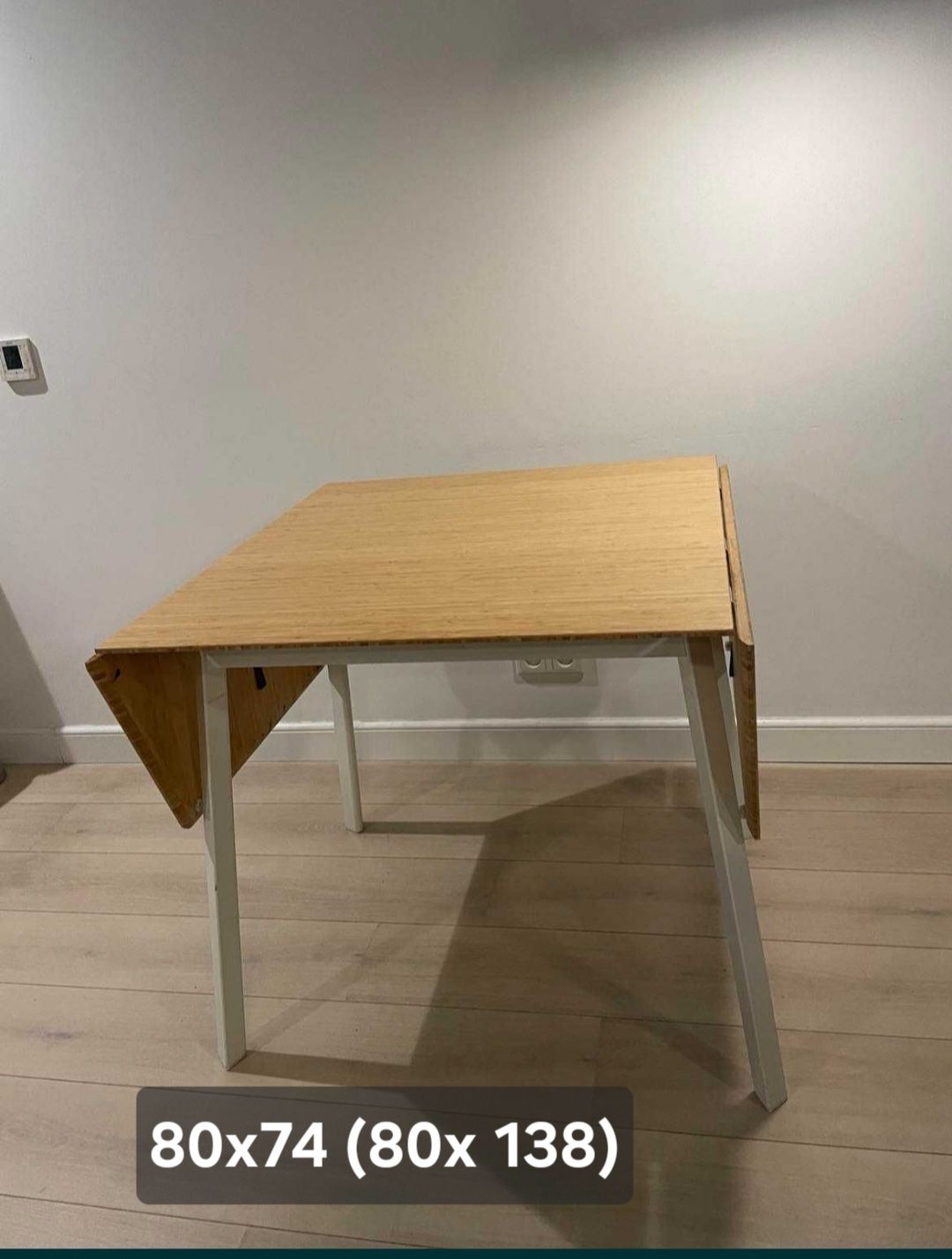 Stół rozkładany z Ikea 80x74