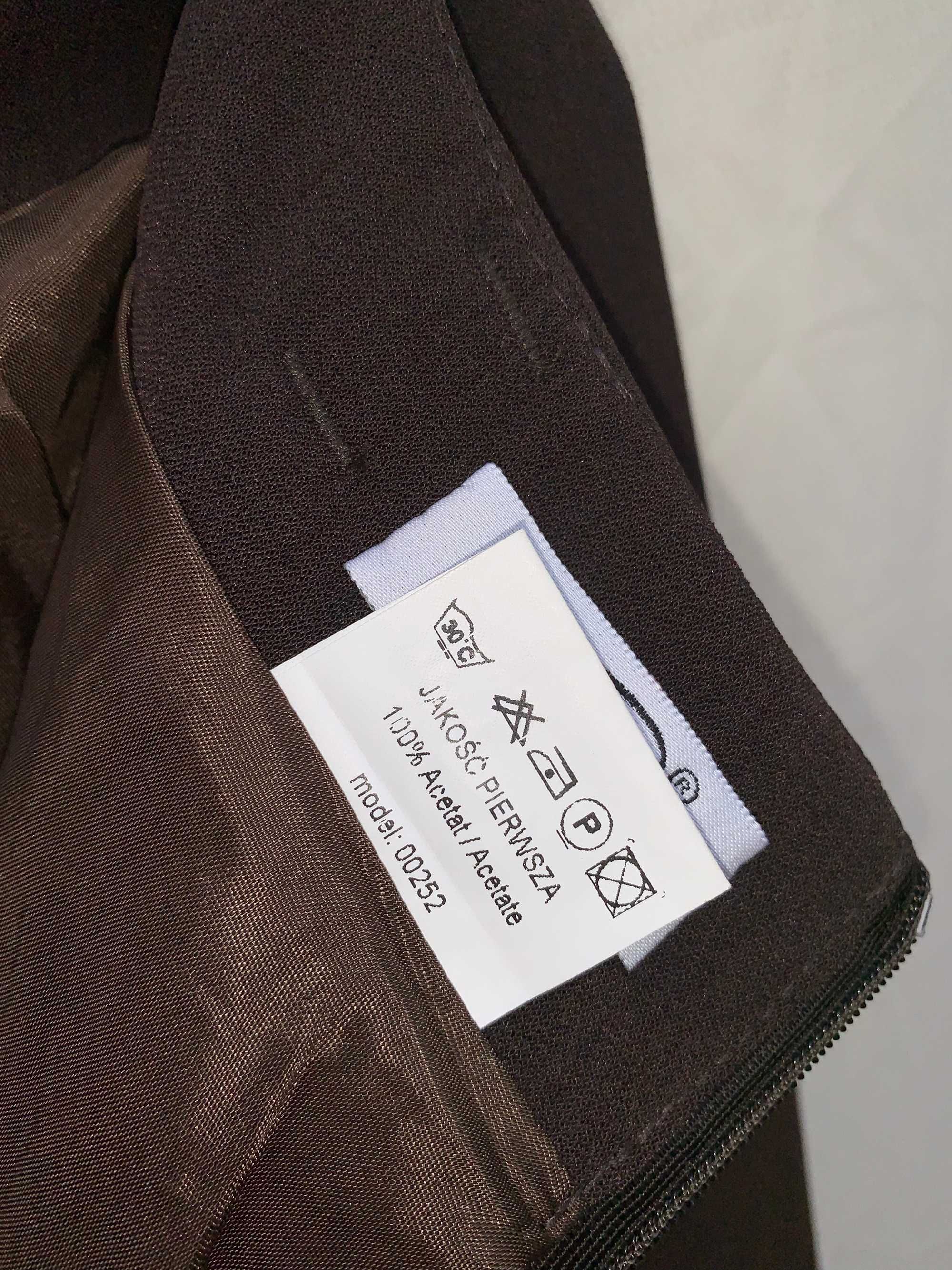 Nowa klasyczna brązowa spódnica , romiar 40, firma Joanna
