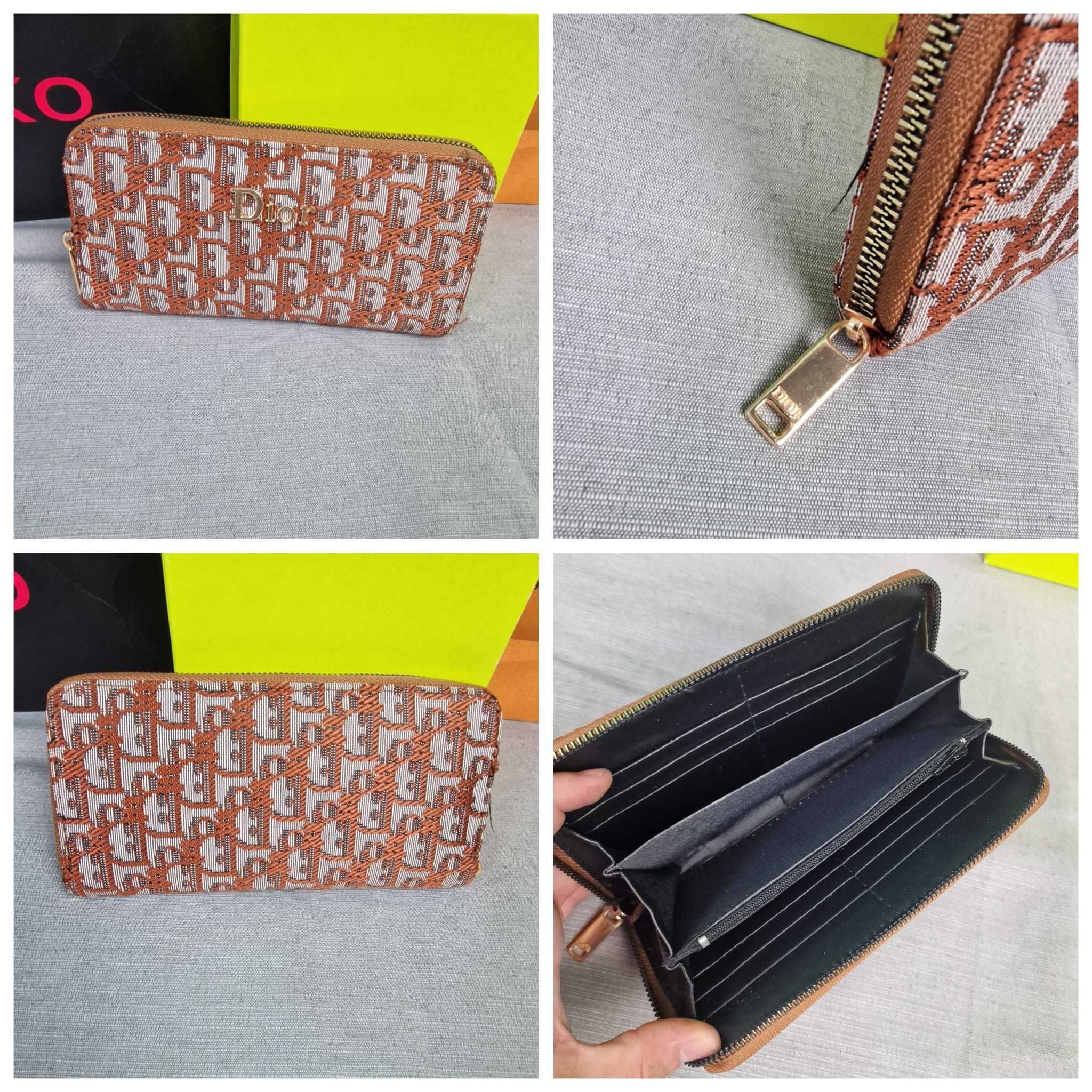 portfel damski dior kolory duzy monogram
