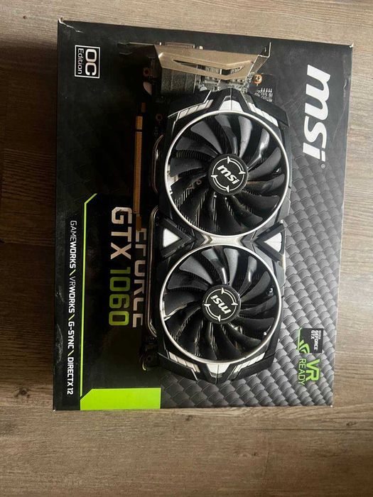 Geforce GTX 1060 6GB Обслуж. (ARMOR топ производитель, память Samsung)