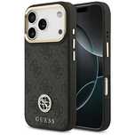 Etui Guess 4G Strass Logo MagSafe na iPhone 17 Pro - czarne