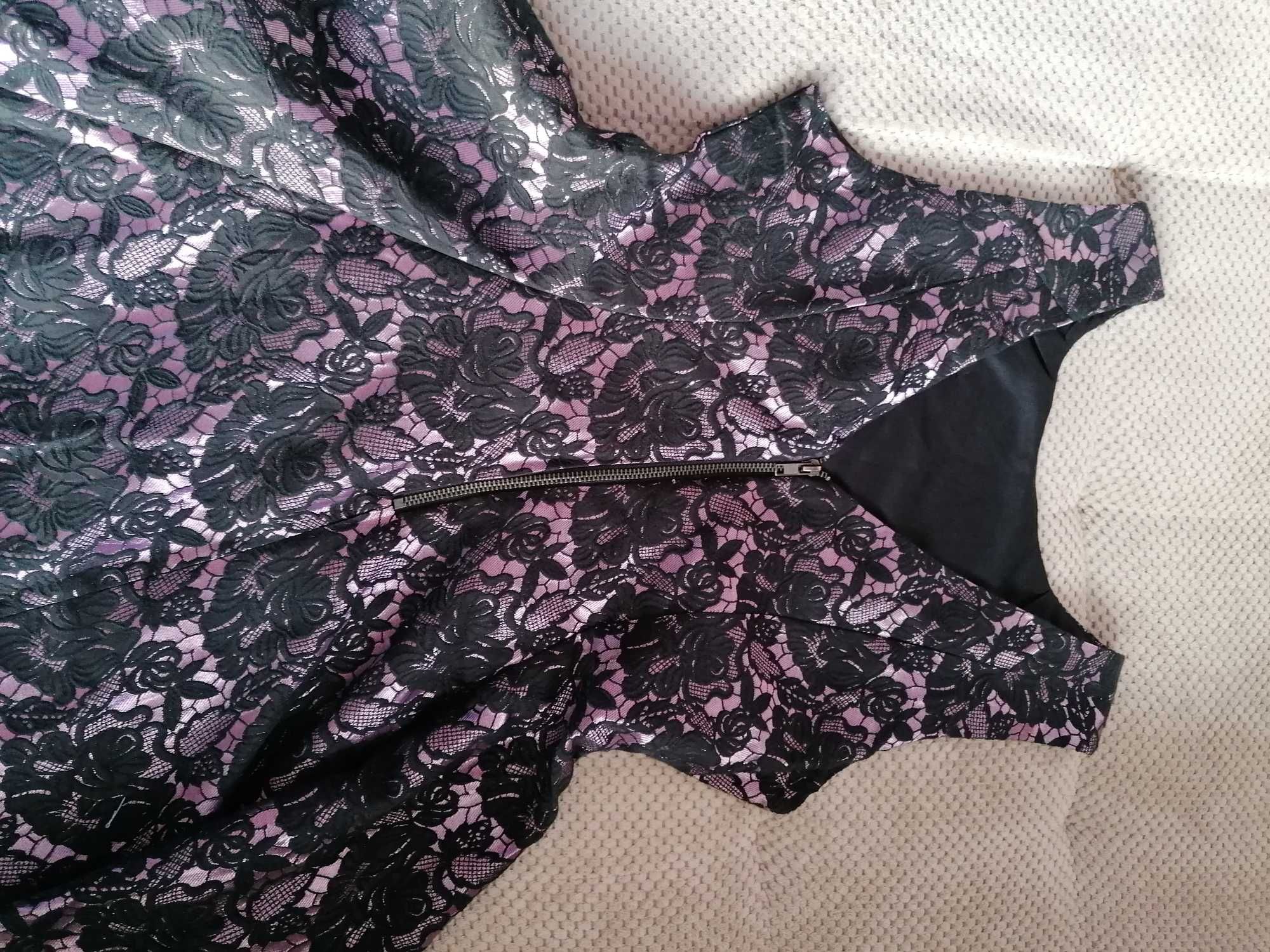 Imprezowa sukienka fioletowa