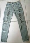 Spodnie Made in Italy roz. S/M dziury strecz khaki