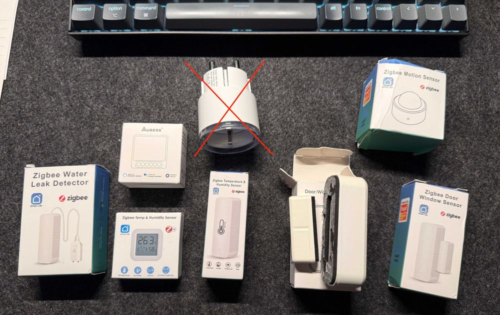 Zestaw 7 czujników smarthome Zigbee - system Tuya smart life