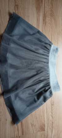 Szara spódnica, spódniczka tiulowa rozmiar 116