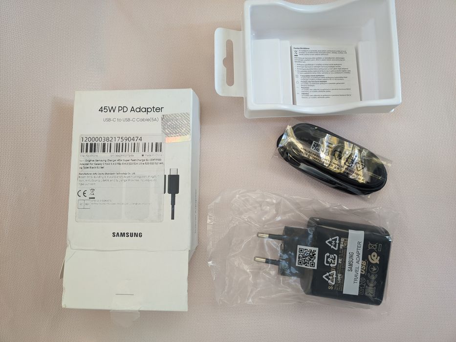 Зарядний пристрій SAMSUNG 45 Вт для Galaxy S25 Ultra / S25 Plus/ S24