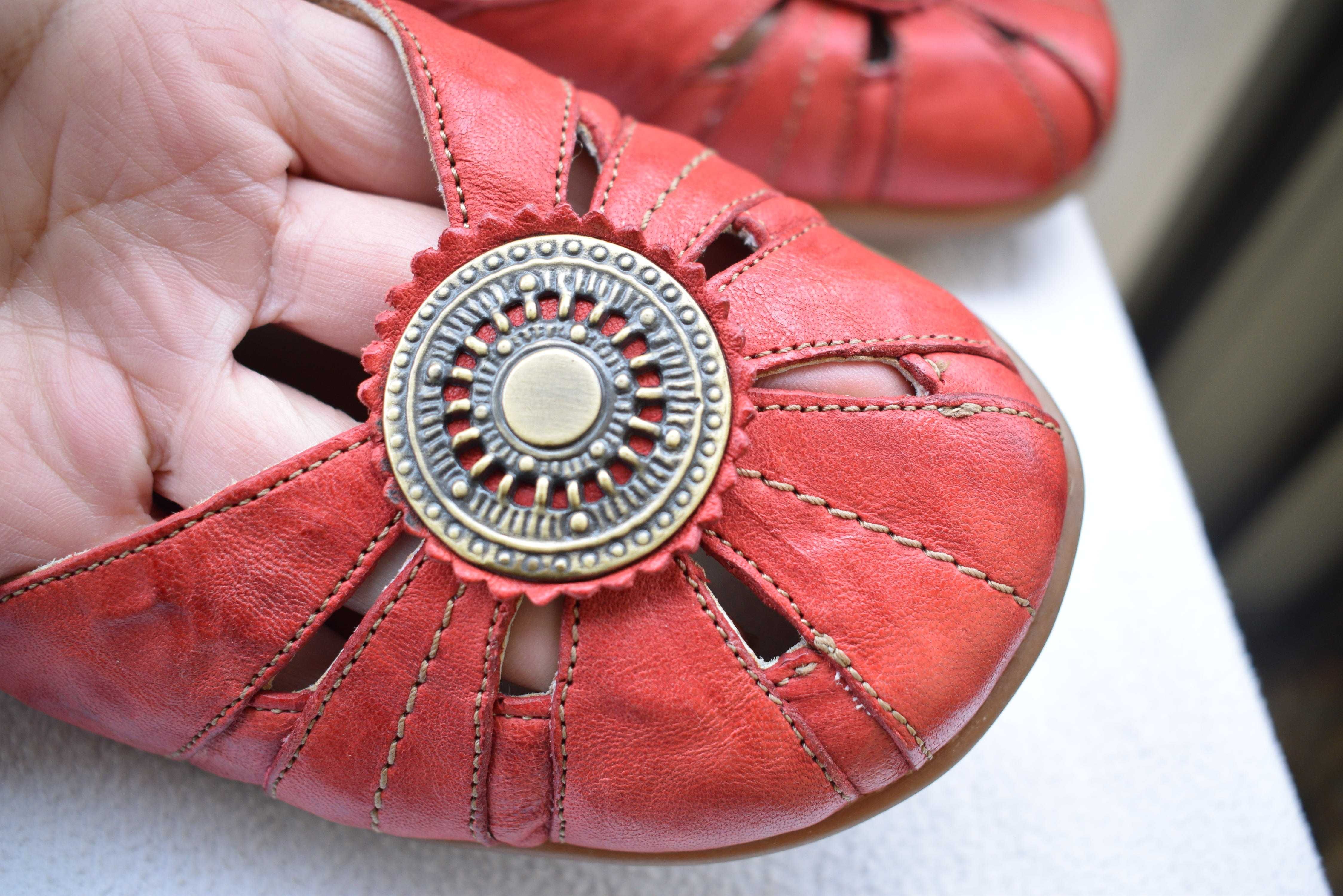 кожаные туфли балетки мокасины слипоны Remonte р. 41 26,5 см