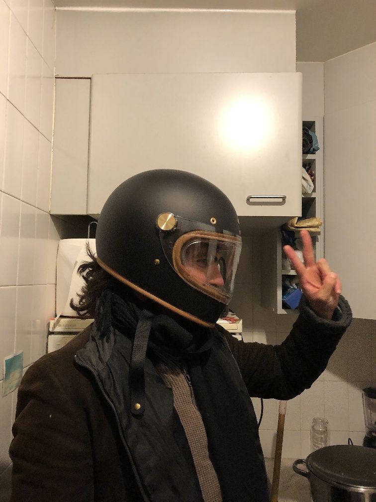 Mutt Fat Sabath Bronze 125cc + Capacete Hedon