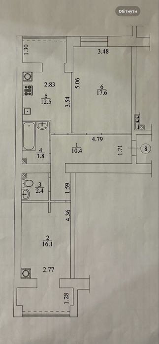 Продається квартира, 63 м2,  на 2 поверсі в ЖК Софіївська Сфера