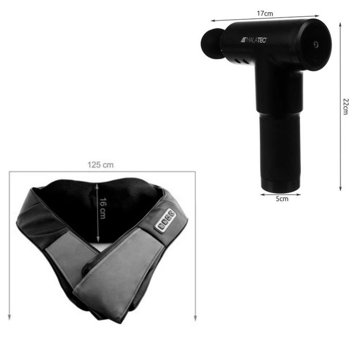 PREZENT PISTOLET do Masażu z Wyświetlaczem+ Masażer Shiatsu do Ciała
