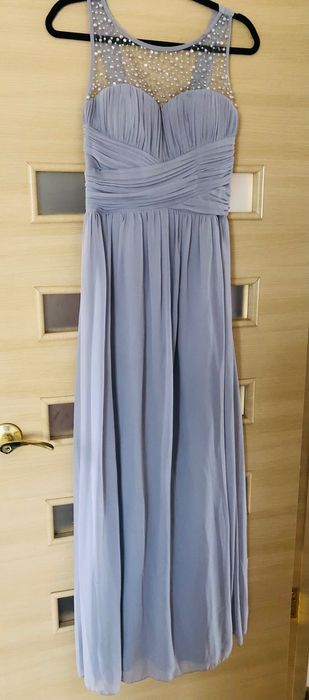 Сіра вечірня сукня