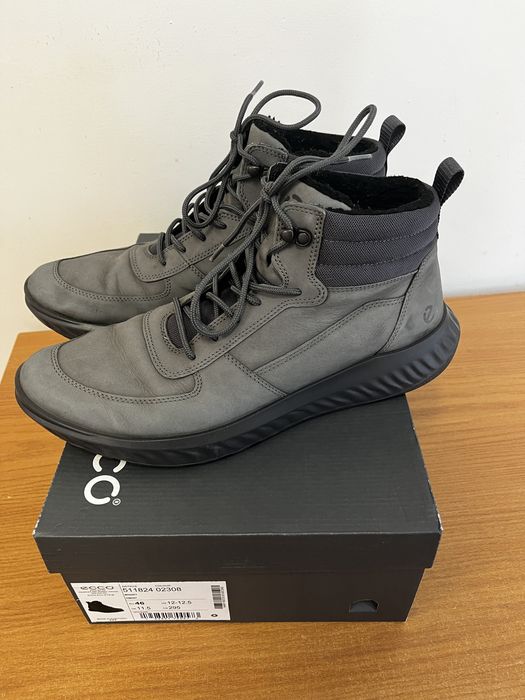 Męskie zimowe buty ECCO r.46 z naturalnego nubuku