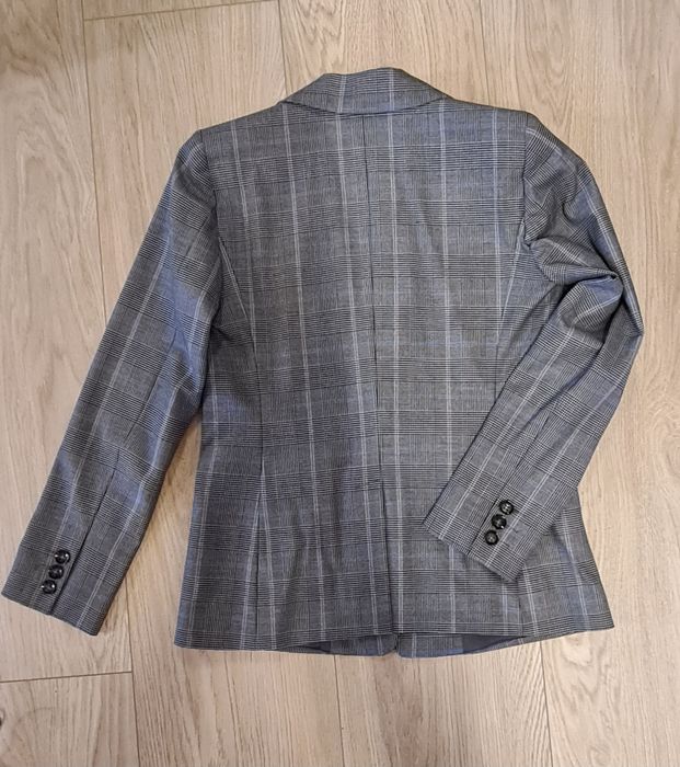 iBlues (Max Mara) - damski garnitur w szarą kratkę