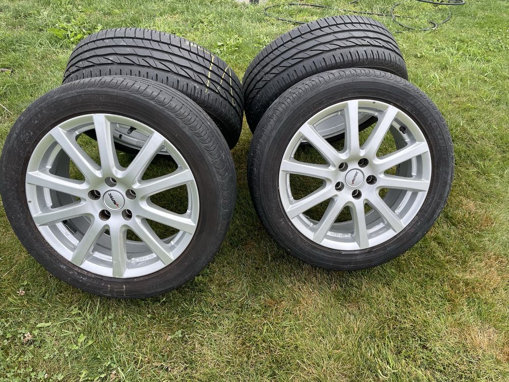 Alufelgi 5x 105 + opony 17” 215/50 6mm Opel J Alutec