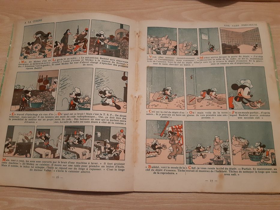 Raríssimo livro de 1937 "Mickey Chez Les Pirates "
