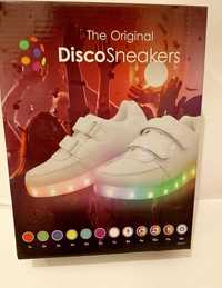 Buty Disco Sneakers - LED Light rozmiar 28, długość wkładki 18 cm.