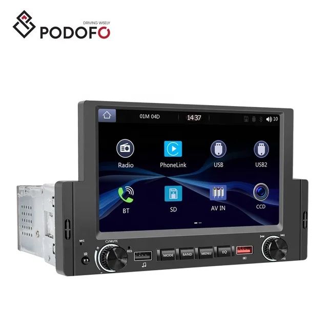 Rádio 1din 6,2" polegadas CARPLAY Android auto Bluetooth NOVO