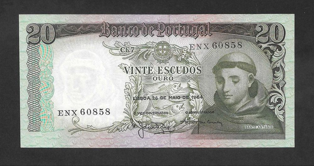 Nota de 20 Escudos - Santo António