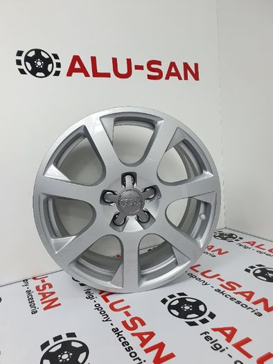 NOWE Alufelgi AUDI 17" 5x112 A3 8P0 8V0 8V5 A4 B5 B6 B7 A6 Srebrny