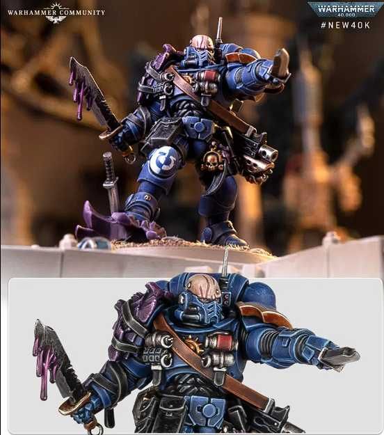 Lieutenant with Combi-Weapon Warhammer 40000 Space Marines