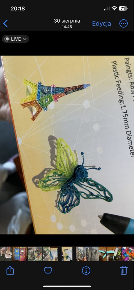 Długopis 3D drukarka + filament