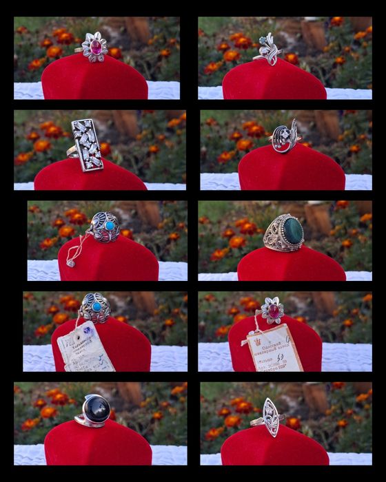 Серебряные изделия ссср, кольца комплекты,цепочки,браслеты