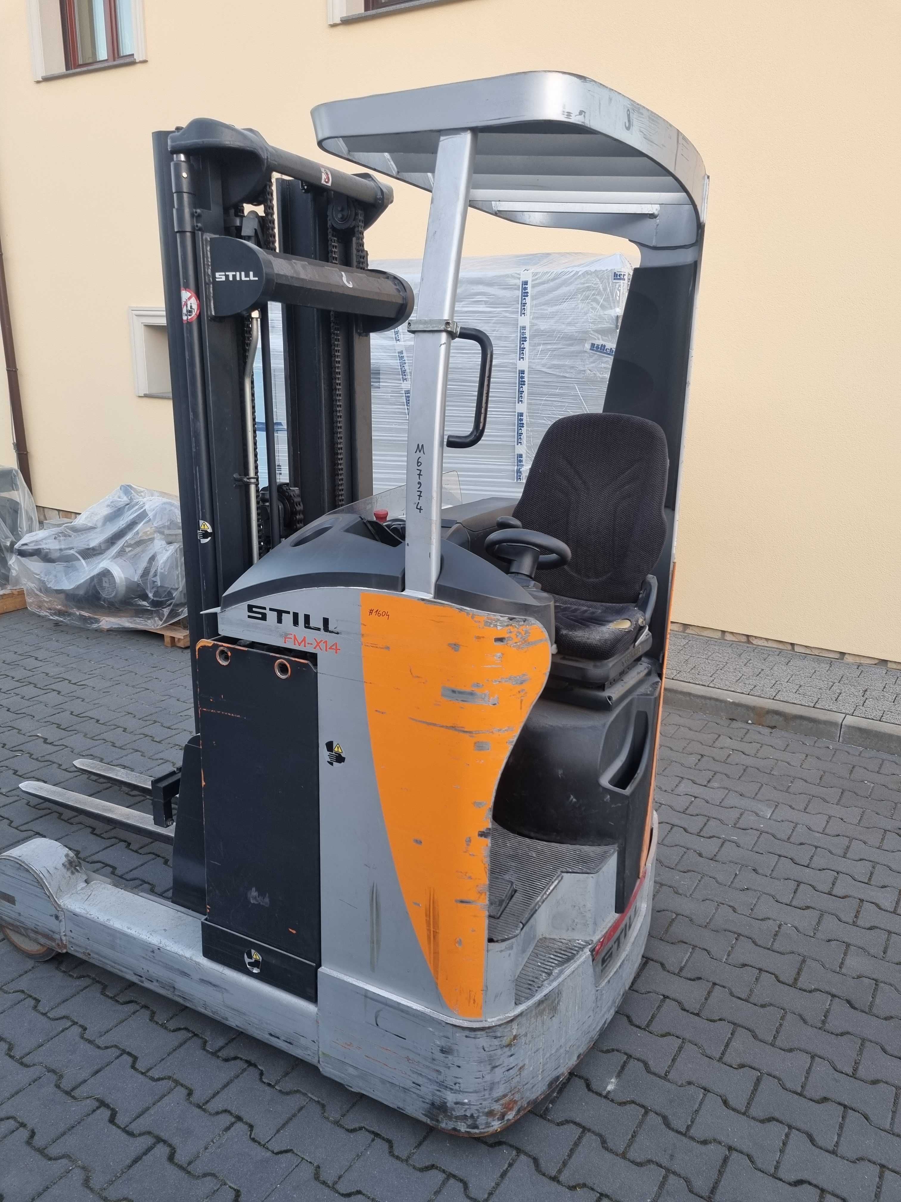 Elektryczny wózek widłowy wysokiego składowania Still FM-X14 2010r