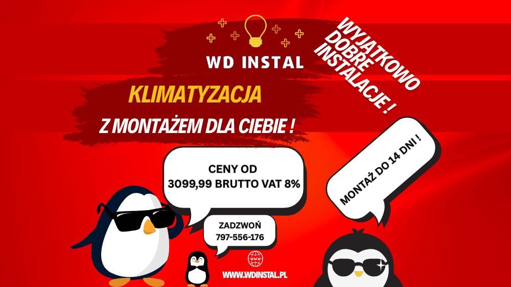 Klimatyzacja Rotenso z montażem - Zaniemyśl i okolice